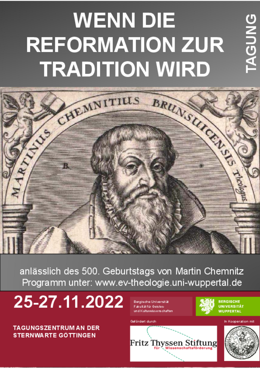 Tagung Wenn die Reformation zur Tradition wird Tagung Wenn die Reformation zur Tradition wird